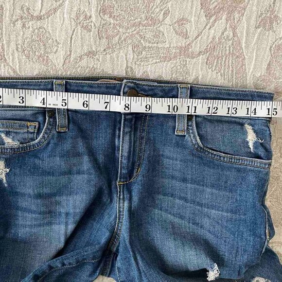 Joe's Jeans Mid-rise Skinny Ankle Raw Hem Stretch Size 28W - Picture 7 of 7